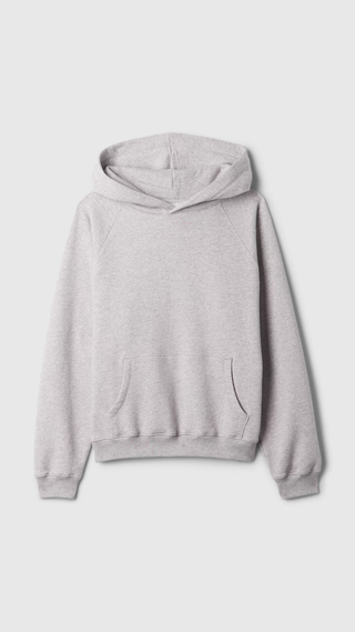Hoodie Gap Vintage Oversized Pale Healther Gris