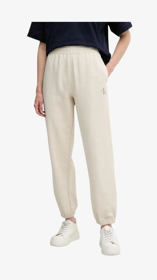 Pantalon Calvin Klein Monologo Leg Pan Beige