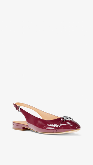 Tacones Michael Kors dori sling flat Carmesi