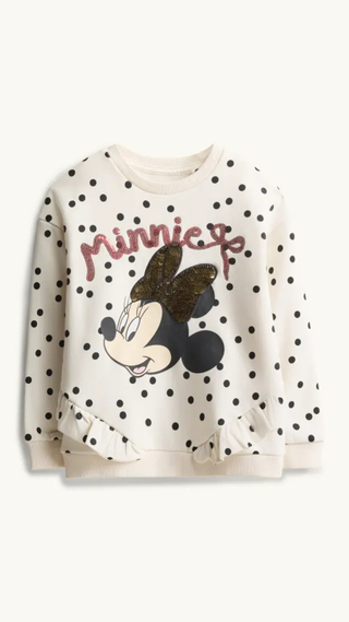 Poleron C&A Lunares Minnie Blanco