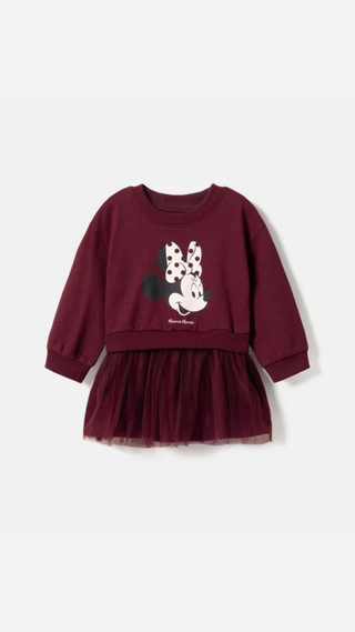 Vestido Pepco Tull Minnie Burdeos