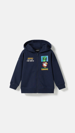 Poleron Pepco Minecraft Azul