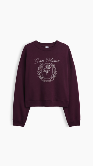 Hoodie GAP classic Borgoña