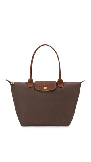 Bolso Long Champ nylon asas largas Chocolate