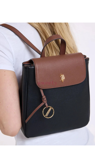 Mochila US Polo Legacy backpack Negro y Marron