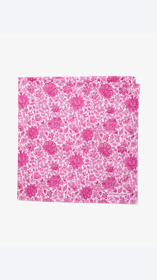 Pañuelo Michael Kors Con Flores Rosado