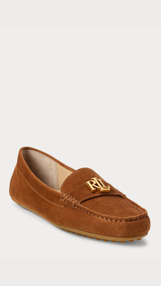 Mocasin Polo Ralph Lauren Barnsbury Suede Loafers Marron Claro