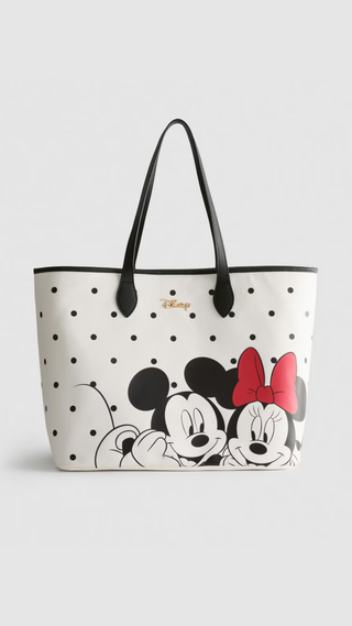 Bolso de Viaje Primark Mickey Mouse Blanco y Negro