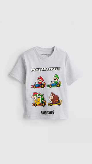 Camiseta Primark Mario Cars Gris
