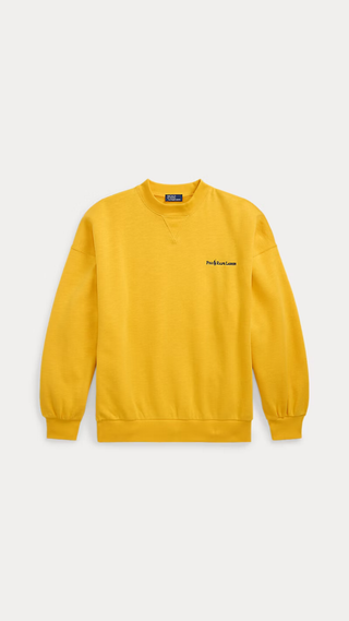 Hoodie Ralph Lauren Oversize Fleece Crewneck Amarillo
