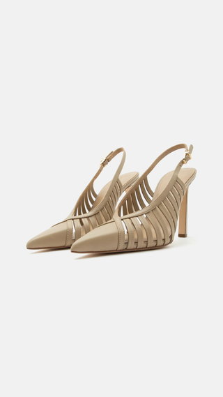 Tacones Michael Kors Adriana High Hiil Caqui