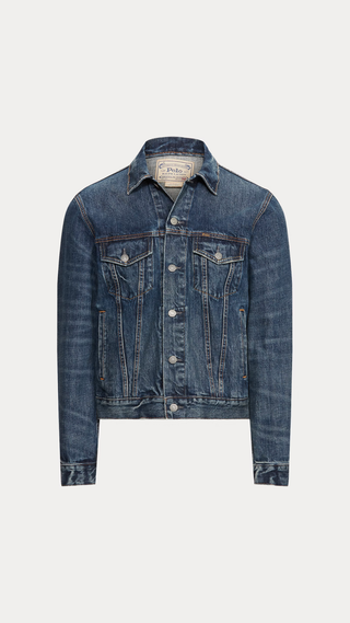 Chaqueta Polo Ralph Lauren Polo Bear Demin Trucker Jean Navi
