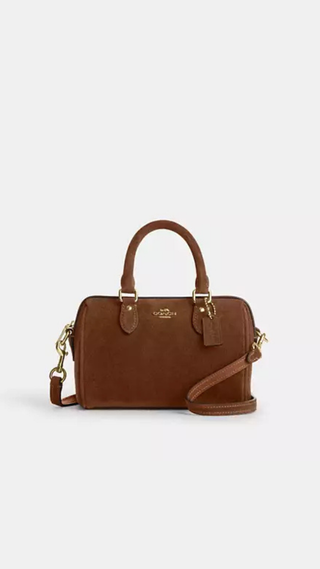 Mini Bolso Coach Rowan Crossbody Marron