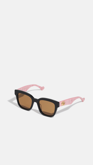 Lentes de Sol Gucci Negro & Rosa