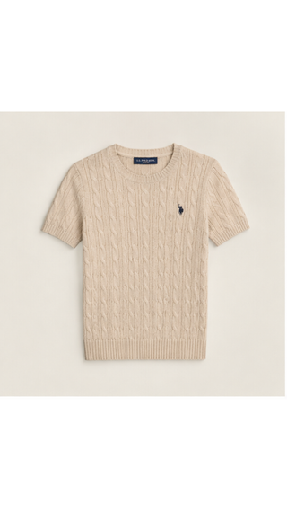 Sweater US Polo As crew baby cable Beige