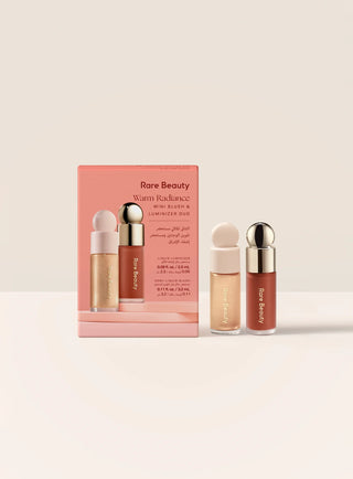 Mini set 2 pcs Rare Beauty Warm Radiance Mini blush  & Luminizer Duo Multi