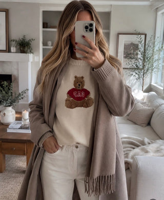 Sweater Gap Cotton Bear Beige