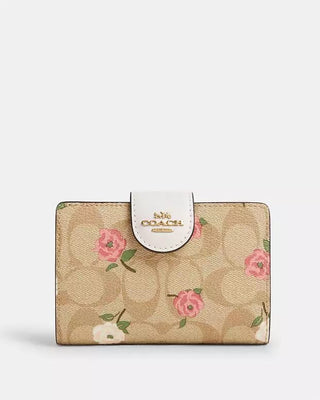 Billetera Coach Signature Light Khaki Chalk Multi Floral