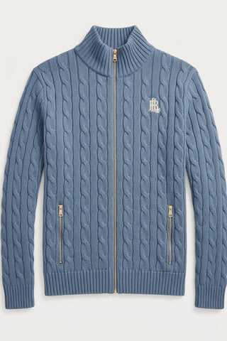 Sweater Ralph Lauren Cardigan Azul Claro