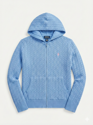 Sweater Polo Ralph Lauren Cárdigan Celeste