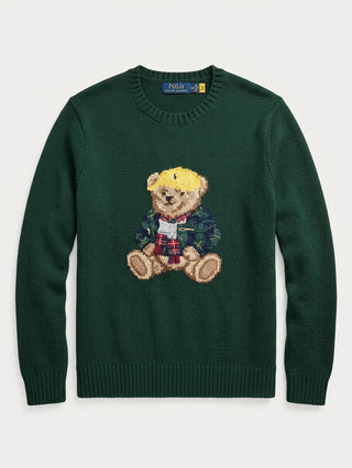 Sweater Ralph Lauren Cotton Bear Verde