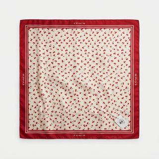 Panuelo Cherry  Coach Blanco/Rojo