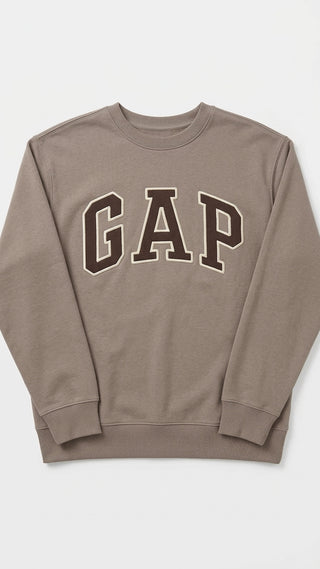 Poleron Gap Logo  Gap Cafe Claro Hombre