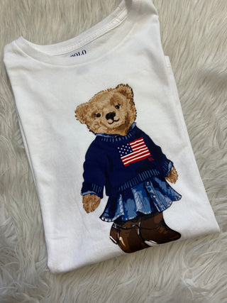 Polera Polo Bear Ralph Lauren white