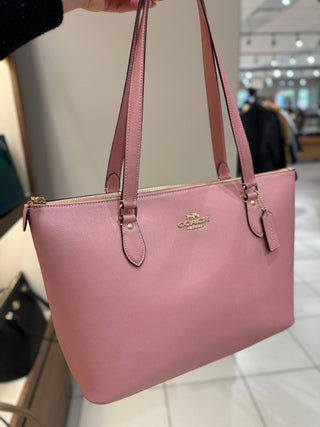 Tote Coach Gallery in Signature Canvas Pink Petal