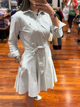 Vestido Ralph Lauren navy/white