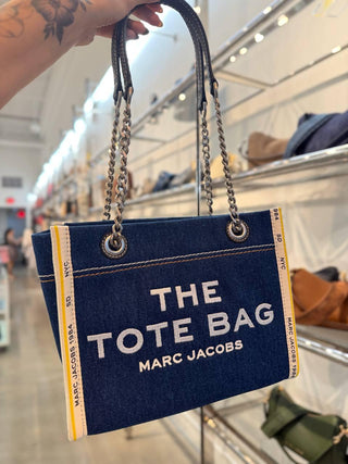 The Tote Bag Marc Jacobs Denim Small Blue