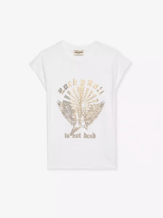 Polera Zadig & Voltaire Clore HC Guitar Wings Strass