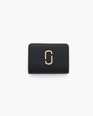 Billetera Marc Jacobs The Pebble J Marc Mini Compact Wallet Black