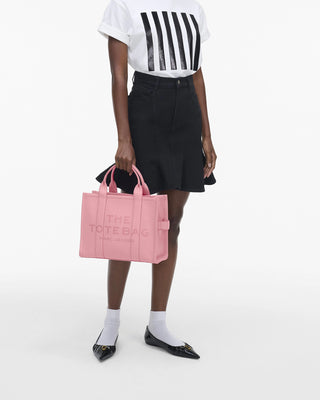 The Leather Medium Tote Bag Marc Jacobs Ribbon Pink