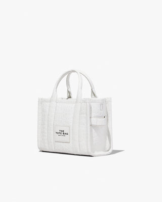 The Croc-Embossed Small Tote Bag Marc Jacobs Ivorey