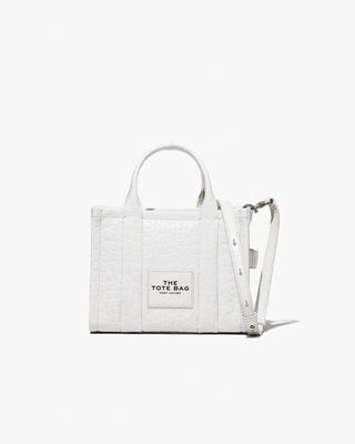 The Croc-Embossed Small Tote Bag Marc Jacobs Ivorey