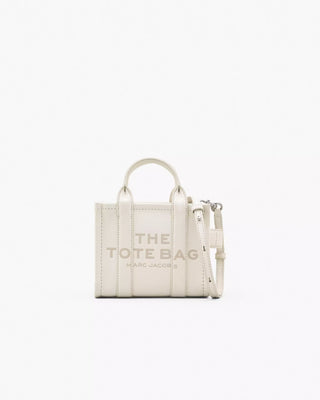 The Tote Bag Marc Jacobs Leather Mini Cotton/Silver