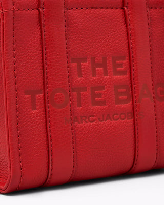 The Tote Bag Marc Jacobs Leather Mini True Red
