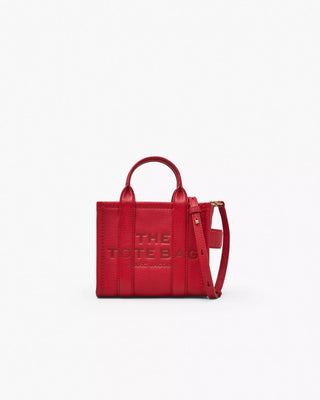 The Tote Bag Marc Jacobs Leather Mini True Red