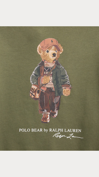 Poleron Ralph Lauren Bear Logo Verde