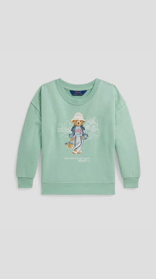 Poleron Polo Ralph Lauren Oso Verde Agua