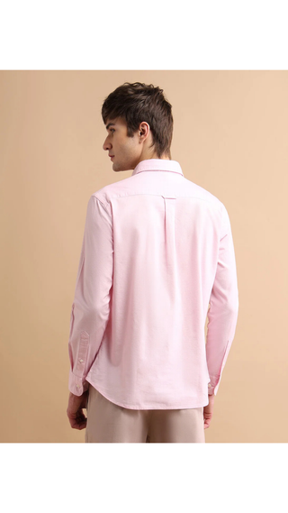 Camisa US Polo Stretch oxford Rosado