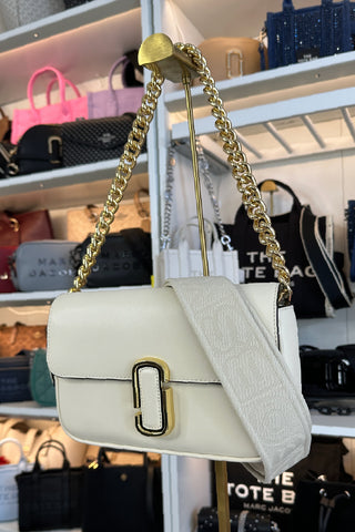 Cartera Marc Jacobs The Shoulder Cloud white L
