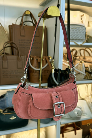Cartera Coach Ashton Mini Shoulder Bag Silver/Pink