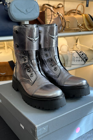 Botín Zadig & Voltaire Joe Fast Vintage Metal Gun