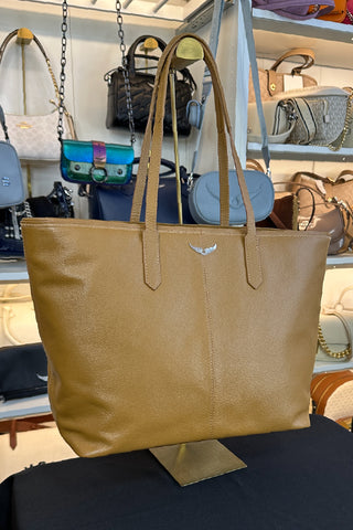 TOTE ZADIG&VOLTAIRE MICK WINGS GRAINED LEATHER HERITAGE