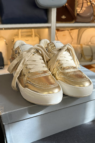 Zapatillas Zadig & Voltaire Wings Vintage Metal Graffiti Gold