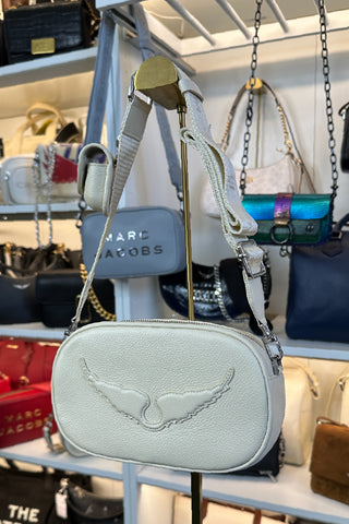 Crossbody Zadig & Voltaire Rock With You Grained Leather Flash Crema