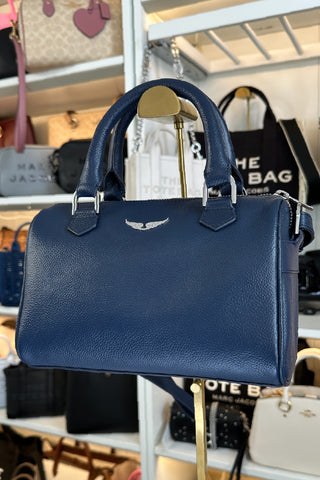Bolso Zadig&Voltaire Xs Sunny Wings Grained Leather Blue