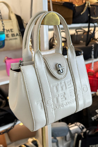 Tote Marc Jacobs Turnlock Crossbody The Tote Bag Cloud White